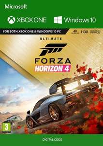 Forza Horizon 4 - Édition Ultimate (Jeu de base + DLCs) sur PC, Xbox One et Series S/X (Dématérialisé, store Islande)