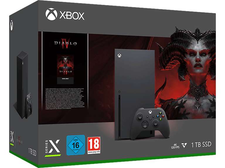 Console Microsoft Xbox Series X + Jeu Diablo IV (Frontaliers Suisse)