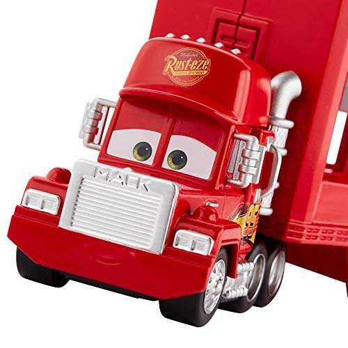 Jouet Disney Pixar Cars - Camion Transporteur Mack avec voiture de course en métal