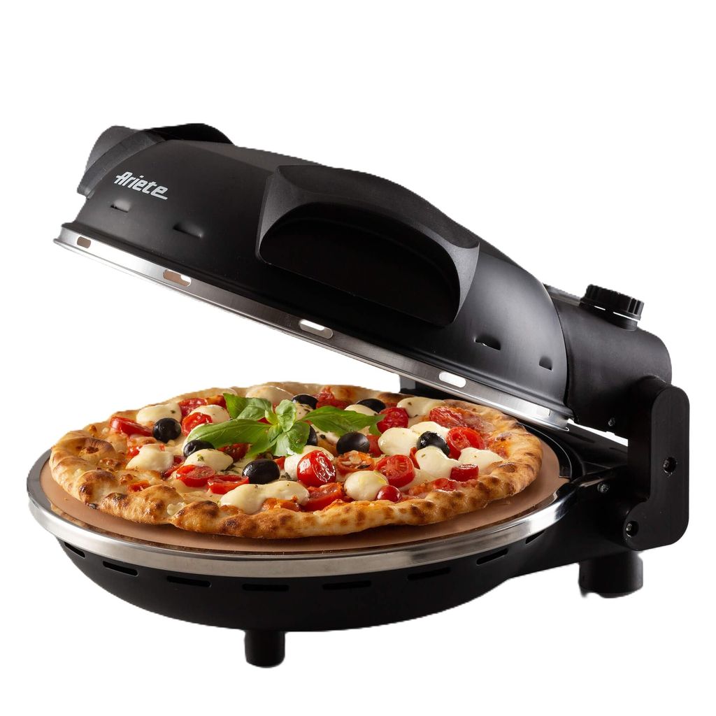 Four à Pizza Ariete 917 - Jusqu'à 400°C (1200W), Noir