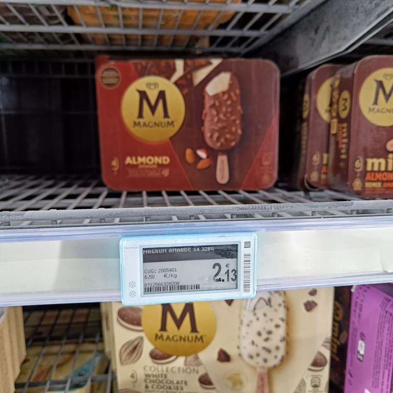 Pack de 4 Glaces Magnum Amandes - Kirchberg (Frontaliers Luxembourg)