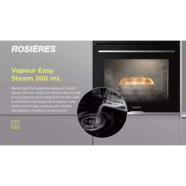 Four Rosières FC3O5871PN 70L, Pyrolyse, Vapeur à 299€ Dealabs — free download