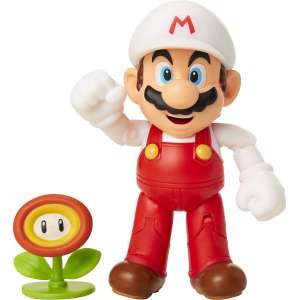 Figurine Nintendo Mario avec une Fleur de Feu - 10 cm