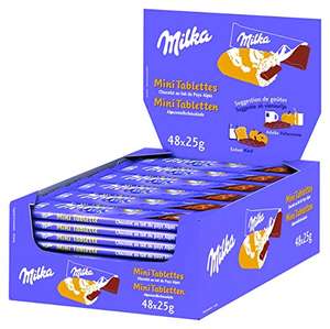 Présentoir de 48 barres de Mini tablette de chocolat Milka - 48x 25g