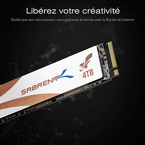 SSD interne M.2 NVMe Sabrent Rocket Q4 - 4 To (vendeur tiers)