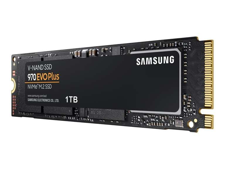 SSD interne M.2 NVMe Samsung 970 Evo Plus (MZ-V7S1T0BW) - 1 To, TLC 3D, Jusqu'à 3500-3300 Mo/s (+1.97€ en Rakuten Points)