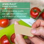 Assortiment de 100 Pansements en Tissu Respirant Lewis-Plast Premium - Étanches, Qualité Médicale, pour Tous Types de Coupures et Écorchures