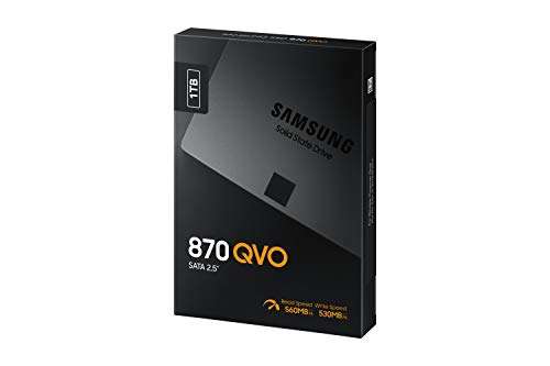 SSD interne 2.5" Samsung 870 QVO - 1 To, QLC 3D (MZ-77Q1T0BW)