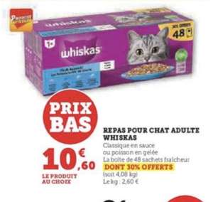 Aliments Pour Chat Whiskas (4 X 100 G) à Prix Carrefour