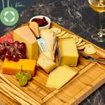 Plateau fromage bambuswald - avec 4 Couteaux à Fromage en Bambou (vendeur tiers)