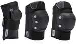 Set 3x2 protections roller adulte Oxelo Fit500 - noir / gris