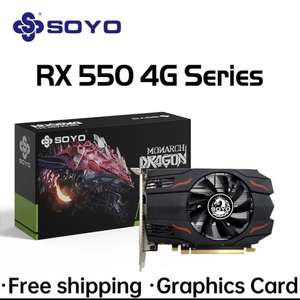 Carte Graphique Soyo GPU AMD Radeon RX 550 4G 128 bits GDDR5 PCI-E 3.0