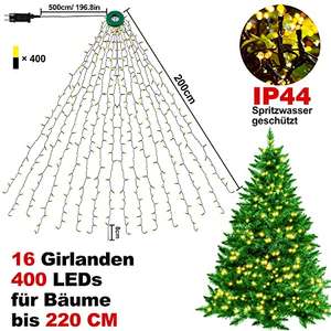 Guirlande arbre de Noël BELLALICHT - Lumières sapin, 400 LEDs, 1.75m (Vendeur Tiers)