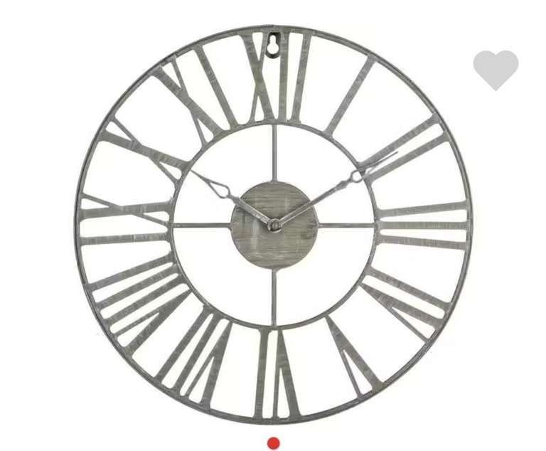 Horloge - Gris, 36.5 cm (retrait en magasin)