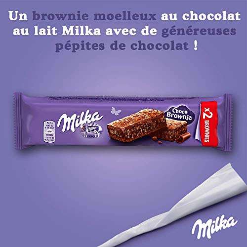 Présentoir de 24 sachets de Milka Choco Brownie - 24 x 50g & 20 Mini tablettes chocolat au lait et au biscuit LU