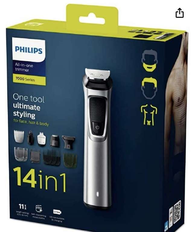 Tondeuse Philips MG7720/15 - Cheveux, barbe, torse