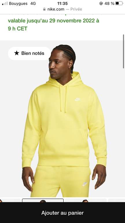 Sweat à capuche Nike Sportswear Club Fleece - Différents coloris et tailles disponibles