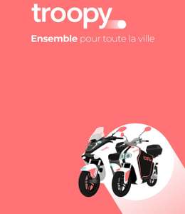 50% de réduction sur la location de scooters Yamaha en libre service via Troopy - troopy.com