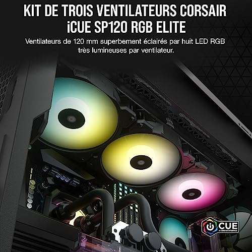 Lot de 3 ventilateur PC Corsair iCUE SP120 RGB PRO - 120mm
