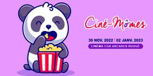 Sélection de Film pour enfants à 3€ - CGR Cinémas Cholet Arcades Rougé (49)