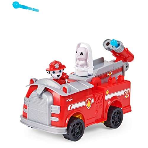 Jouet La Pat' Patrouille Véhicule & Rescue Marcus - Camion de Pompiers Transformable Avec 2 Figurines