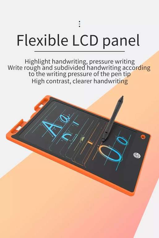 Sélection de tablettes d'écriture et de dessins - Ex : Tablette LCD 8,8" Taokey (Stylet inclus)
