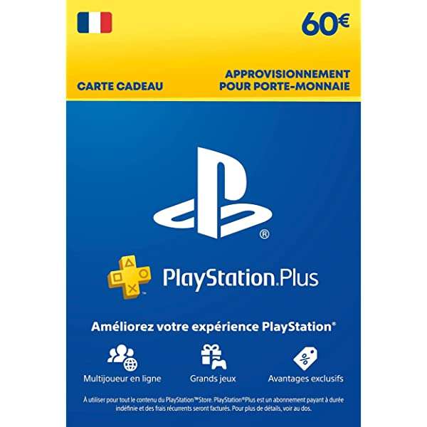 Carte PlayStation Store de 60€ (Dématérialisée)