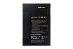 SSD Interne 2.5" Samsung 870 QVO MZ-77Q2T0BW - 2 To, SATA III