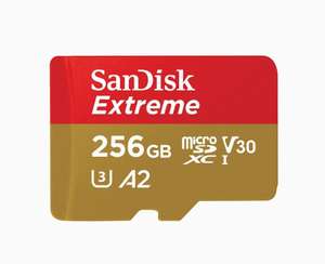 Carte Mémoire SanDisk Extreme MicroSDXC 256 Go + Adaptateur SD