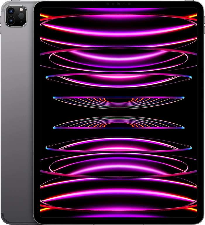 Tablette Tactile 12.9" Apple iPad Pro M2 (2022) - Wi-Fi 6E + Cellular 5G, 128Go, Gris sidéral