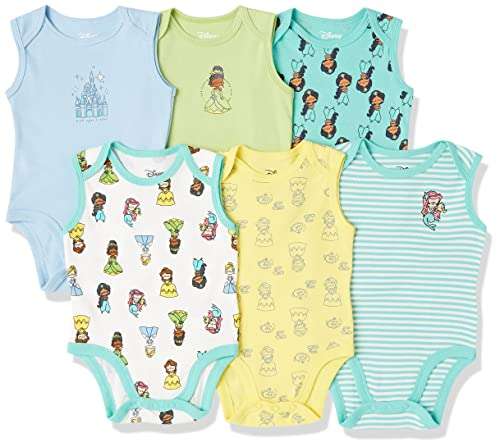 Lot de 6 bodys bébé Amazon Essentials Disney - Taille 18 mois