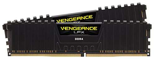 Kit Mémoire RAM Corsair Vengeance LPX - 16Go (2x8Go) DDR4, 3200MHz, C16, Noir