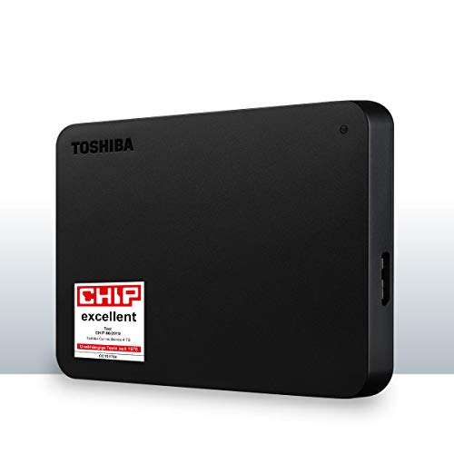 Disque dur externe 2.5" Toshiba Canvio Basics HDTB440EK3CA - 4 To, Noir, USB 3.2 Gen 1 (Vendeur tiers)