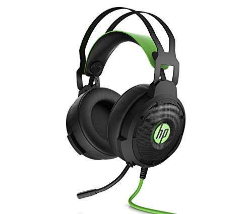 Casque Gaming Filaire USB HP Pavilion 600 - Son Surround 7.1, Micro Amovible, Eclairage LED Vert