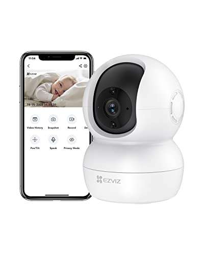 Caméra de Surveillance WiFi Intérieure 360° EZVIZ TY2 (Vendeur Tiers)