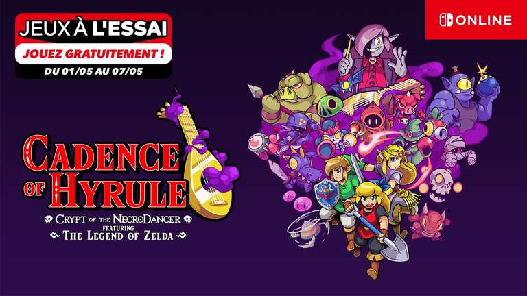 [Abonnés Nintendo Switch Online] Essai gratuit du jeu Cadence of Hyrule (dématérialisé)
