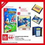 Sonic Superstars sur Nintendo Switch + Porte-carte de jeux 3 volets Sonic The Hedgehog de marque PowerA