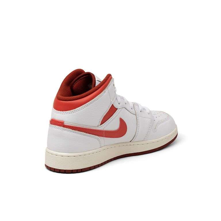 Baskets Nike Air Jordan 1 Mid SE *GS* - Blanc/rouge - Du 36 Au 40