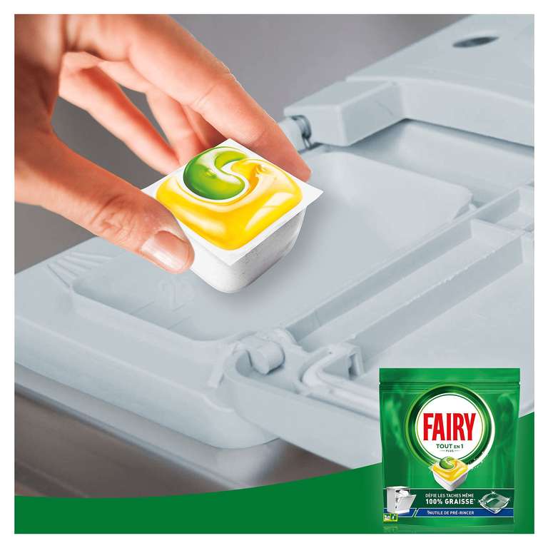 FAIRY Platinum+ tablettes lave vaisselle tout en 1 43 tablettes pas cher 