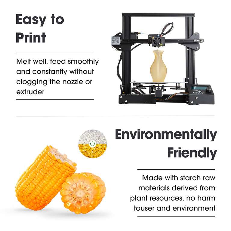 Filament PLA+ eSUN pour imprimante 3D - Blanc Froid (Vendeur tiers