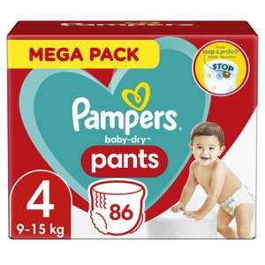 Paquets de couches Pampers Baby-Dry - différentes tailles (via 20,93€ sur la carte de fidélité)