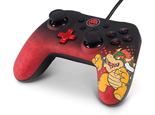 Manette filaire PowerA iConic pour console Nintendo Switch - Bowser
