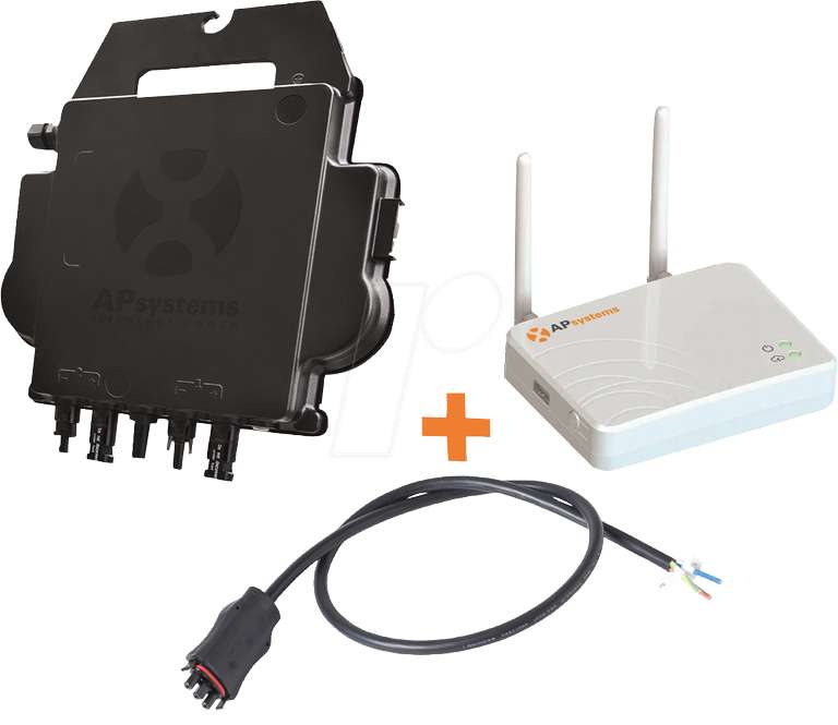 Micro-onduleur APSystems DS3-S 600 W + ECU-B + Câble AC 1m