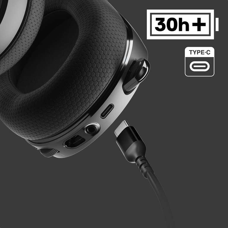 Casque gaming filaire + sans fil avec micro Steelseries Arctis 7