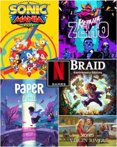 [Abonnés Netflix] Sonic Mania Plus, Katana Zero, Braid : Édition Anniversaire, Paper Trail, Netflix Stories: Virgin River Gratuit sur mobile