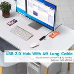 Hub 4 Ports Aceele Data USB 3.0 - Ultra Fin avec câble étendu de 120cm (Vendeurs Tiers)