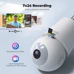 Caméra de Surveillance Codnida WiFi Intérieur/Extérieure sans Fil, 2K (Vendeur Tiers)