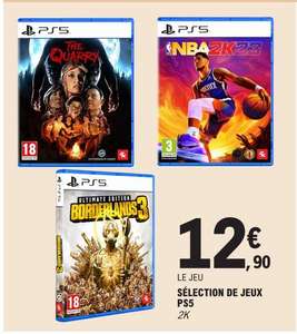 Sélection de jeux PS5 2K en promotion - Ex: Borderlands 3 Ultimate Édition