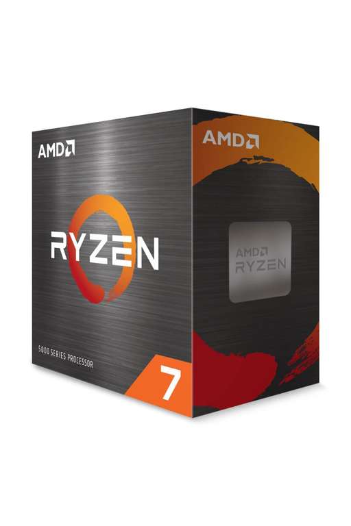 Processeur AMD Ryzen 7 5700X (horloge de base 3,4 GHz, puissance maximale jusqu'à 4,6 GHz, 8 cœurs, socket AM4, sans refroidisseur)