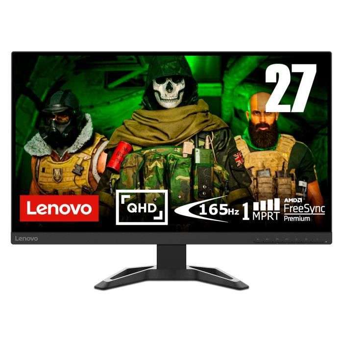 Écran PC 27" Lenovo G27q-30 - QHD, Dalle VA, 165 Hz, 1 ms, HDMI DP, FreeSync Premium